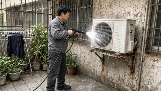 冷氣室外機清洗