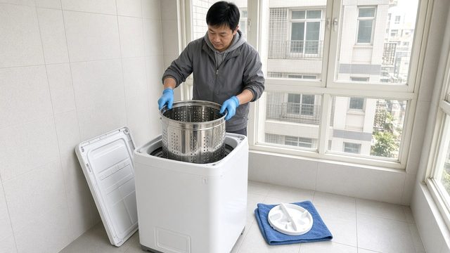 洗衣機內槽取出